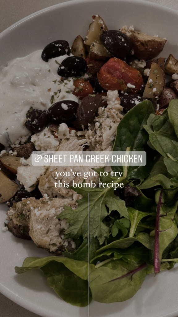 Sheet Pan Greek Chicken Dinner